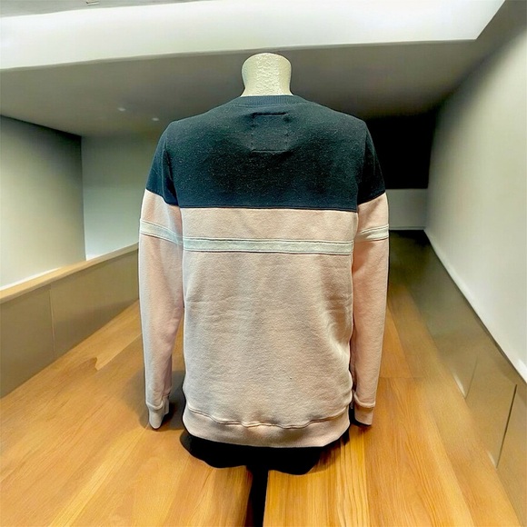 Hollister color block sweatshirt, pink and black, size M - Picture 2 of 3